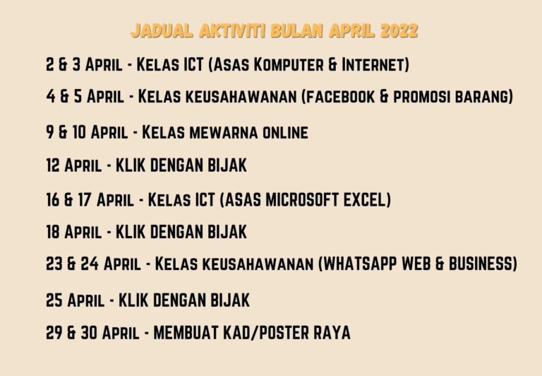 JADUAL AKTIVITI APRIL - Copy